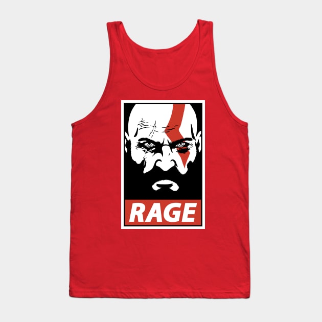 Spartan Rage Tank Top by Cattoc_C